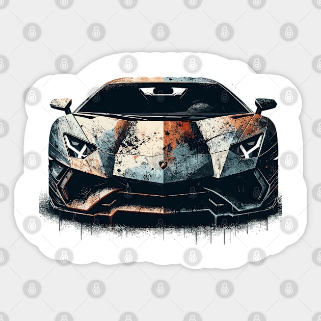 Lamborghini Aventador Sticker by Vehicles-Art